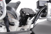 GPS mount with handlebar clamp For Ø 22 mm handlebar. Vibration-damped. Black.