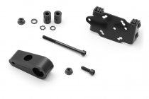 GPS mount with handlebar clamp For Ø 22 mm handlebar. Vibration-damped. Black.