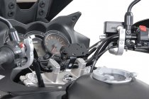 GPS mount with handlebar clamp For Ø 22 mm handlebar. Vibration-damped. Silver.
