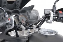 GPS mount with handlebar clamp For 1" (Ø 25,4 mm) handlebar. Silver.