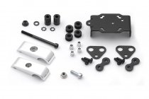 GPS mount with handlebar clamp For 1" (Ø 25,4 mm) handlebar. Silver.