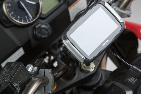 GPS mount for handlebar Black. Suzuki V-Strom 650 (17-) / 1000 (14-16).