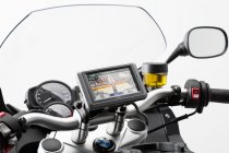 GPS mount for handlebar Black. Shock absorbent.