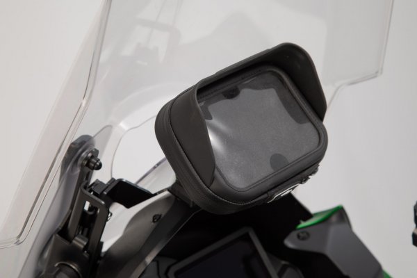 GPS mount for cockpit Black. Kawasaki Versys 1000 (18-).