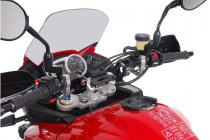 GPS mount for handlebar Black. Honda /Triumph models, Suzuki VStrom1000.
