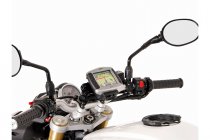 GPS mount for handlebar Black. KTM / Triumph models, ER6f, GSXS 750.