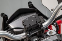 GPS mount for handlebar Black. Moto Guzzi V85 TT (19-).