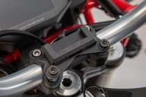 GPS mount for handlebar Black. Moto Guzzi V85 TT (19-).