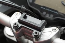 GPS mount for handlebar Black. Ducati Multistrada 1200 / 950 / 1260.