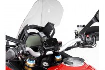 GPS mount for handlebar Black. Ducati Multistrada 1200 / S (10-14).