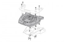 Adapter plate for ALU-RACK For Krauser. Black.